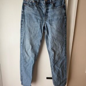 American Eagle Outfitters Stretch super high waist straight leg Denim Jeans